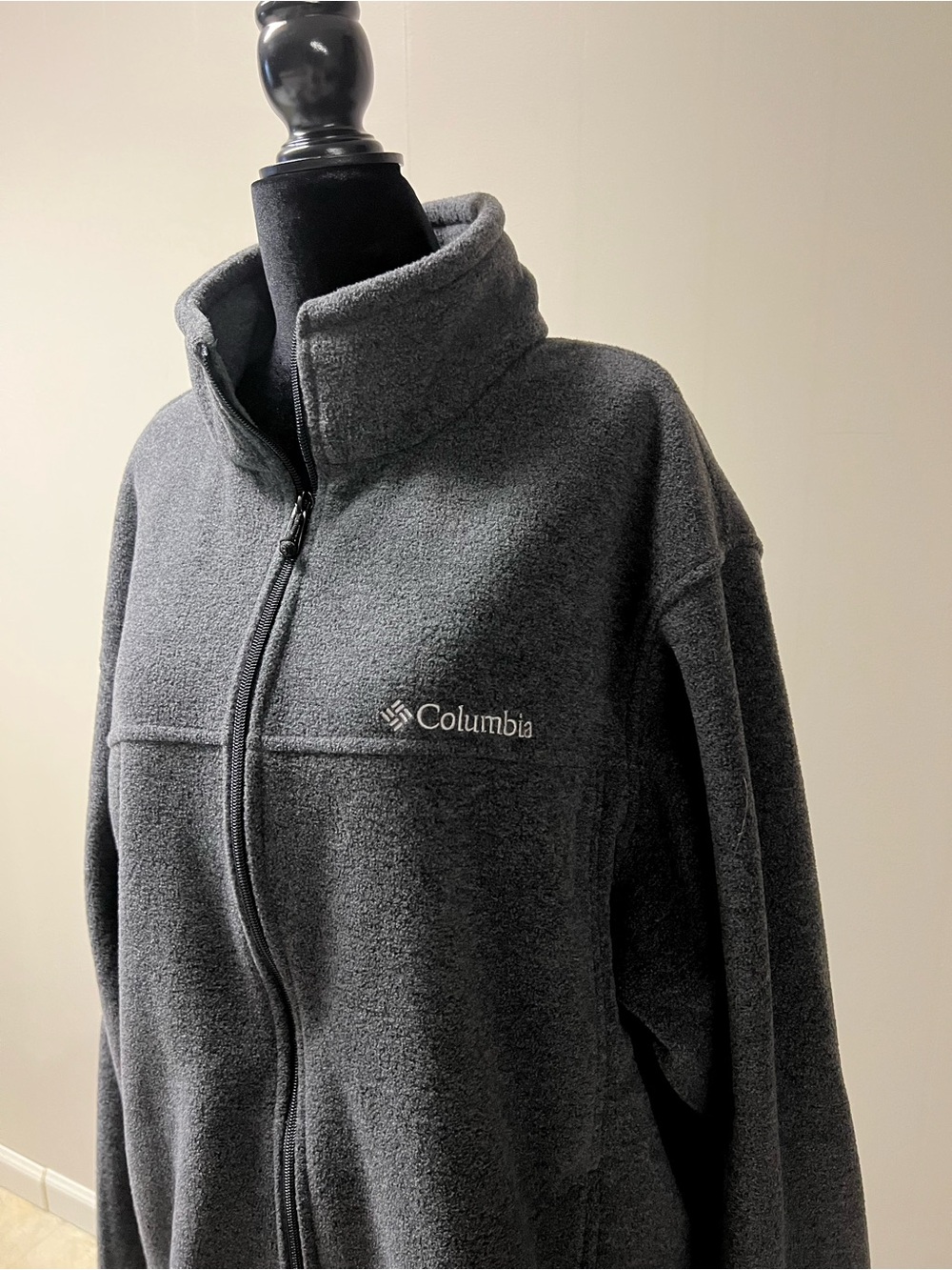 Columbia Women's Dark Gray Teddy Fleece Full-Zip Jacket